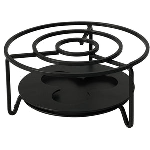 Excellent houseware rechaud ø16xh8cm zwart rechaud rvs ø16xh8cm zwart