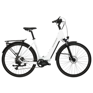 Kross e-trekking bike trans hybrid 5.0 ls - 28 inch - frame l (19 inch) - wit