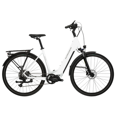 Kross e-trekking bike trans hybrid 5.0 ls - 28 inch - frame l (19 inch) - wit