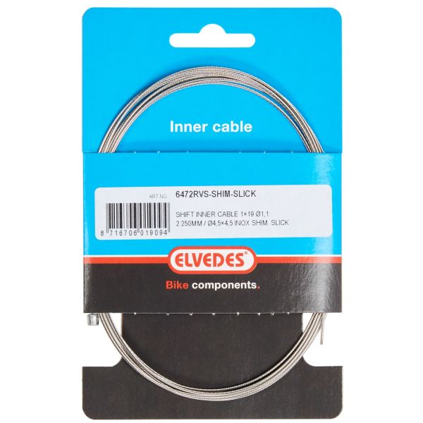 Afbeelding laden in galerijviewer, versnellingsbinnenkabel Shimano 2.25 m 1,1 mm zilver
