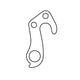 derailleurhanger GH-138 55,4 mm zilver