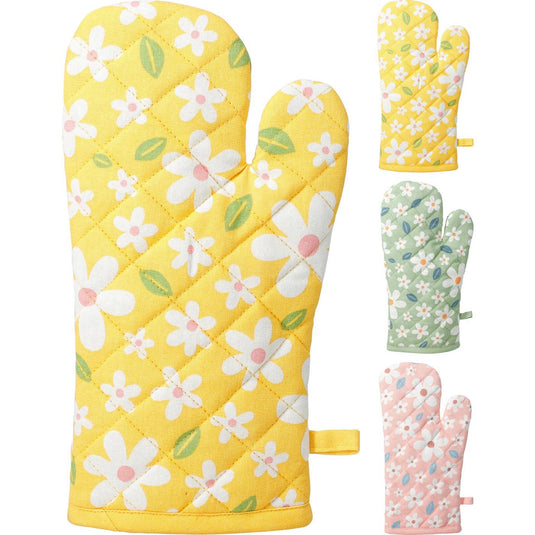 Home styling ovenhandschoen 32x16cm 3 assorti