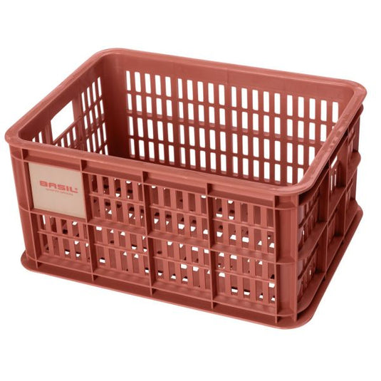 Basil fietskrat S - klein - 17.5 liter - rood