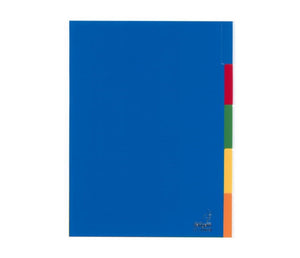 Kangaro tabblad a4 venster pp 120 micron assorti 23-gaats 5-delig<br>