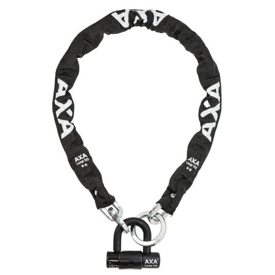 Axa slot ketting loop 9,5x110 met hangslot zwart safety index 15 art 2**