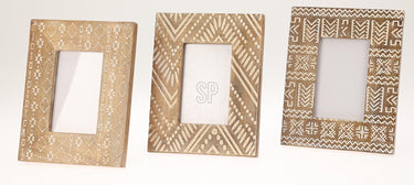 Home styling fotolijst mangohout 19x24cm 3 assorti
