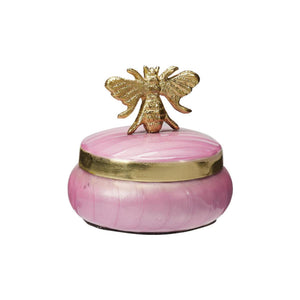 Home styling opbergdoosje roze met bij 8cm