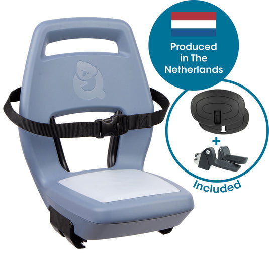 Qibbel achterzitje junior 6+ bagagedrager blauw