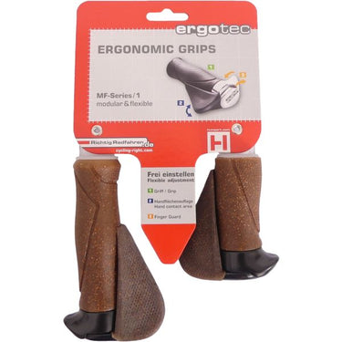 Ergonomische Handvatysteem - 130mm 87mm - Dura kurk Aluminium - Zwart Bruin