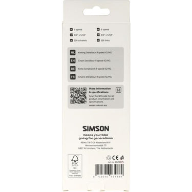 Simson ketting derailleur 9v hg