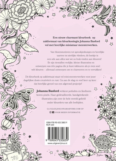 Kluitman mus creatief - inktrijk - johanna basford - een kleurboek vol mini-meesterwerken