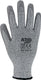 Asatex snijbestendige handschoen | maat 10 grijs | en 388 psa-categorie ii | hdpe m.polyurethaan | 10 paar - 3711 10 3711 10