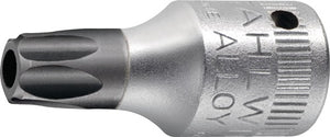 Stahlwille dop torx 1 4 -t40 met boorgat