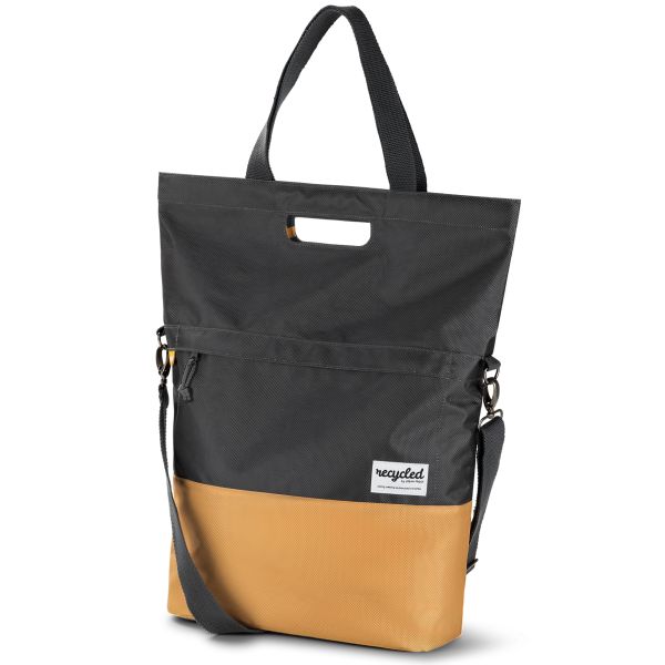 Load image into Gallery viewer, Urban Proof 20L fietstas - grijs-geel - unisex - waterbestendig - gerecycled PET materiaal

