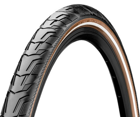 Continental buitenband ride city 42-622 (28x1.60) zwart-bruin reflex