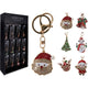 Sleutelhanger kerstfiguur 6ass