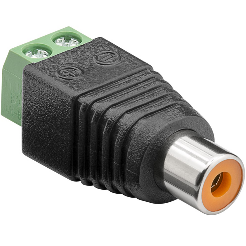 Load image into Gallery viewer, Aansluitblok 2-pin > rca stekker
