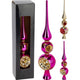 Home styling kerst piek 30cm 2 assorti kerst piek 30cm glas 2 assorti