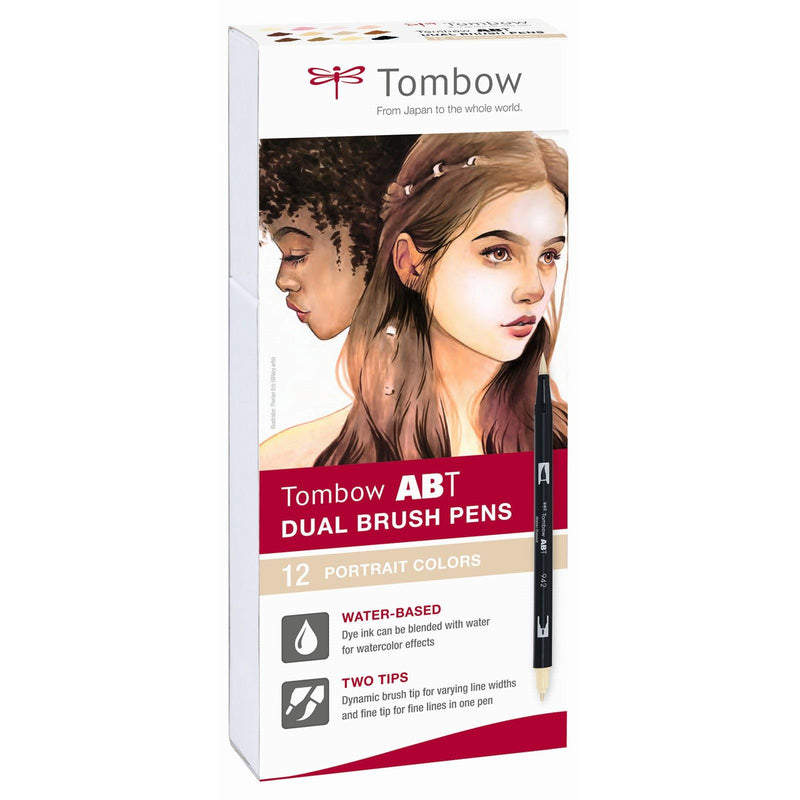 Load image into Gallery viewer, Tombow • brush pen abt dual brush pen 12x portrait colors
