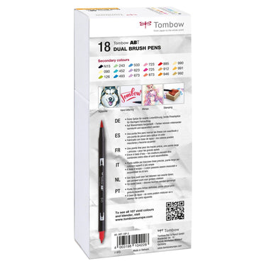 Tombow • brush pen abt dual brush pen 18x secondary colors