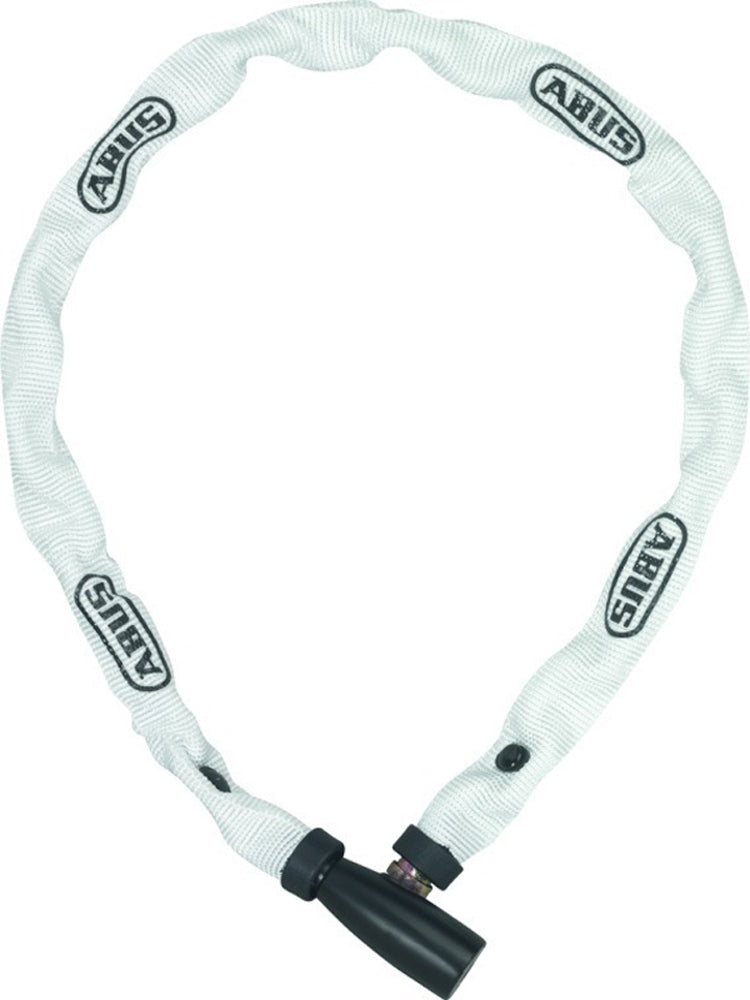 Load image into Gallery viewer, Abus kettingslot 1500 60 Web wit - 4mm dik - 60cm - sportieve witte fietsslot
