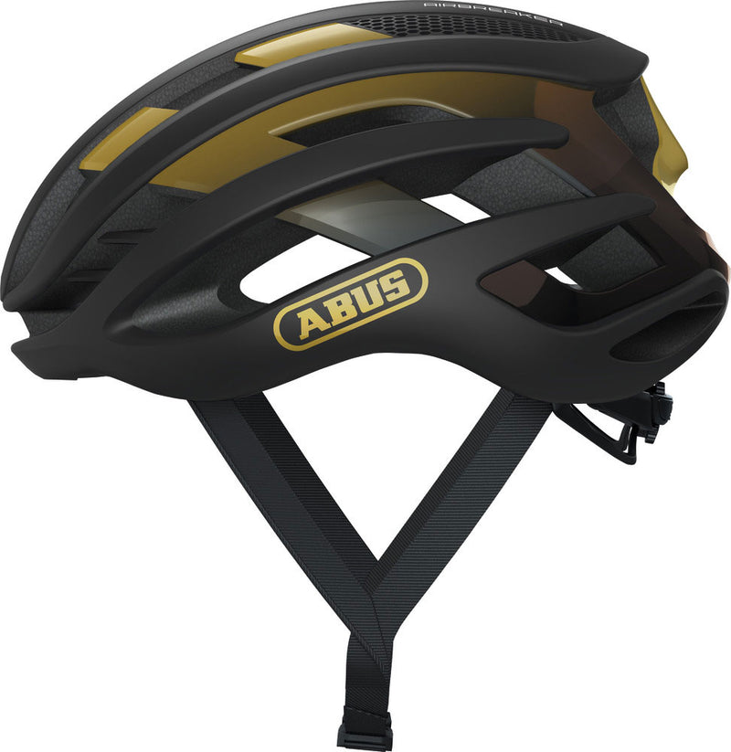 Load image into Gallery viewer, Abus helm AirBreaker Zwart Goud L 59-61cm

