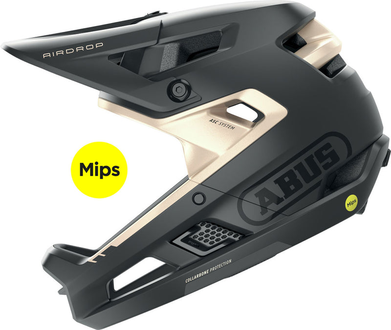 Load image into Gallery viewer, Abus helm AirDrop MIPS Zwart Goud S-M 52-58cm
