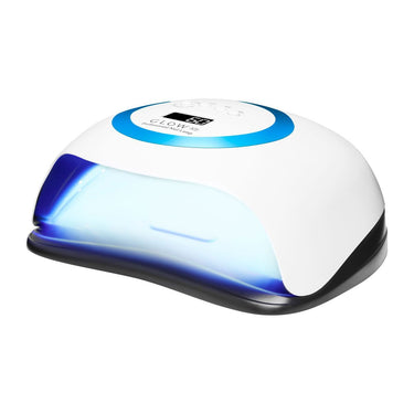 Glow v1 uv led lamp dual 168w wit met metallic blauw