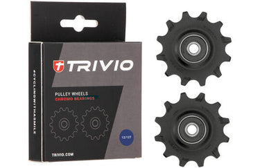 Trivio - derailleurwieltjes 12 12t chromo lagers