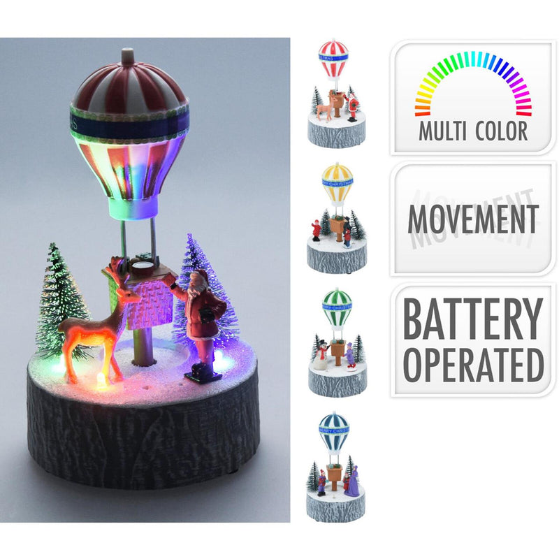 ギャラリービューアに画像をロードする, Home styling kersttafereel led 17cm 4 assorti

