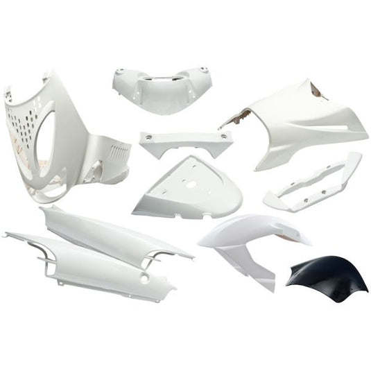 Edge plaatset 11-delig voor aprilia sr van bouwjaar 1997 tot 2004 - glanzend wit