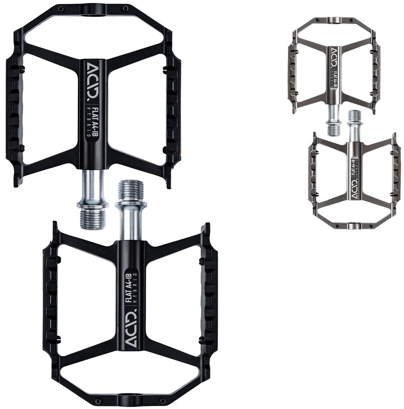 Load image into Gallery viewer, Acid flat a4-ib hybrid platform pedals
