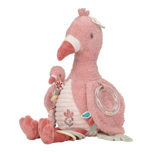 Little dutch safari friends activiteitenknuffel flamingo