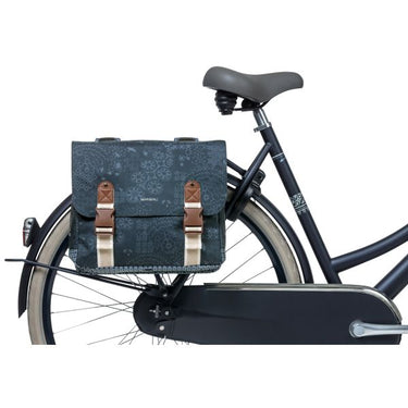 Basil Boheme Dubbele Fietstas - Blauw