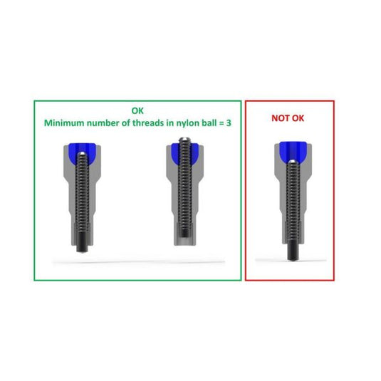 Alpina Spaaknippel met ronde kop 14G 15.0mm 4 Fg 2.3 ABS messing zwart (144 stuks)