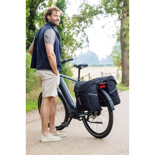 Newlooxs new looxs vigo 536.155mik2 zwart groen dubbeltas mik 40l