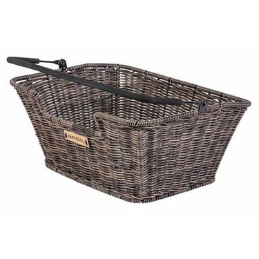 Basil Capri Rattan Look - fietsmand -  achterop - bruin