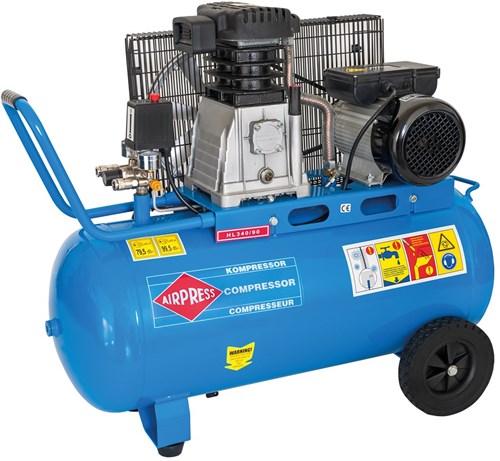 Airpress compressor hl 340-90 10 bar 3 pk 2.2 kw 272 l min 90 l