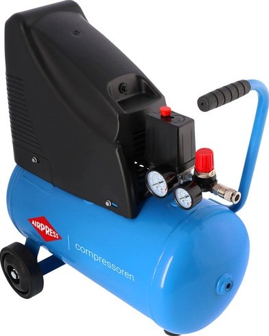ギャラリービューアに画像をロードする, Airpress olievrije compressor hlo 215-25 8 bar 1.5 pk 1.1 kw 120 l min 24 l
