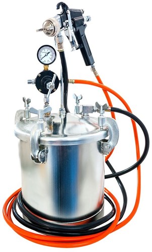 Afbeelding laden in galerijviewer, Airpress drukvat verzinkt 8.5 l + verfspuit - 45202
