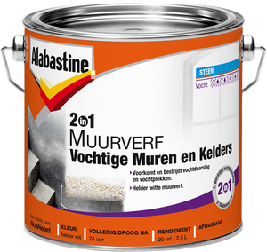 Alabastine 2in1 muurverf vocht m k | 2,5l - 5096050