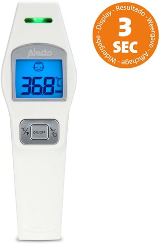 Alecto bc-37 voorhoofdthermometer infrarood wit - bc-37