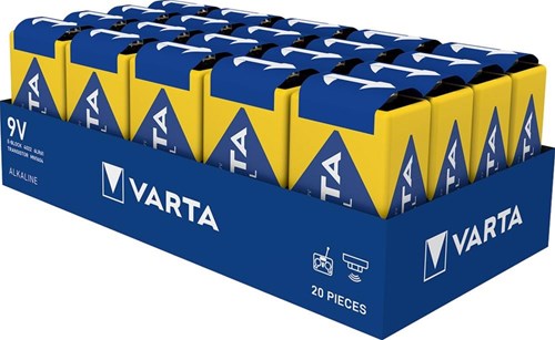 Load image into Gallery viewer, Varta alkaline industrial pro batterij e 9v tray(20) - 3015383

