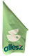 Z1 kioskvlag allesz 68x68x136 pvc dubbelzijdig