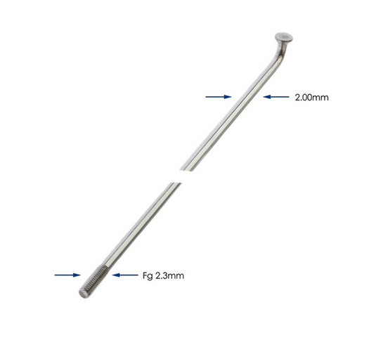 Alpina spaak zink 14-286 zonder nippel zilver (144st)