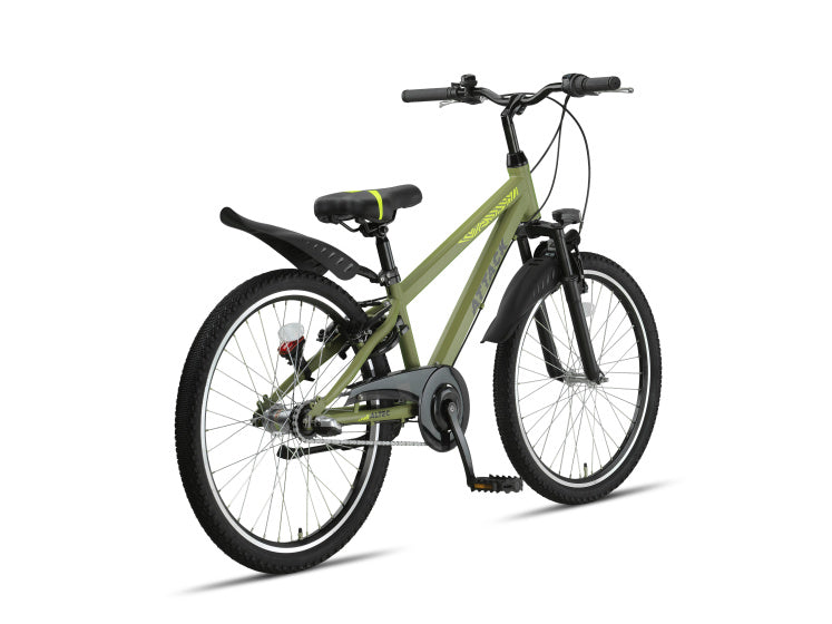 Load image into Gallery viewer, Altec attack mtb 24 inch jongens 3v v-brakes legergroen
