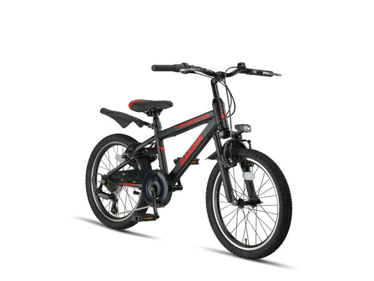 Altec dakota mtb 20 inch jongens 7v v-brakes zwart
