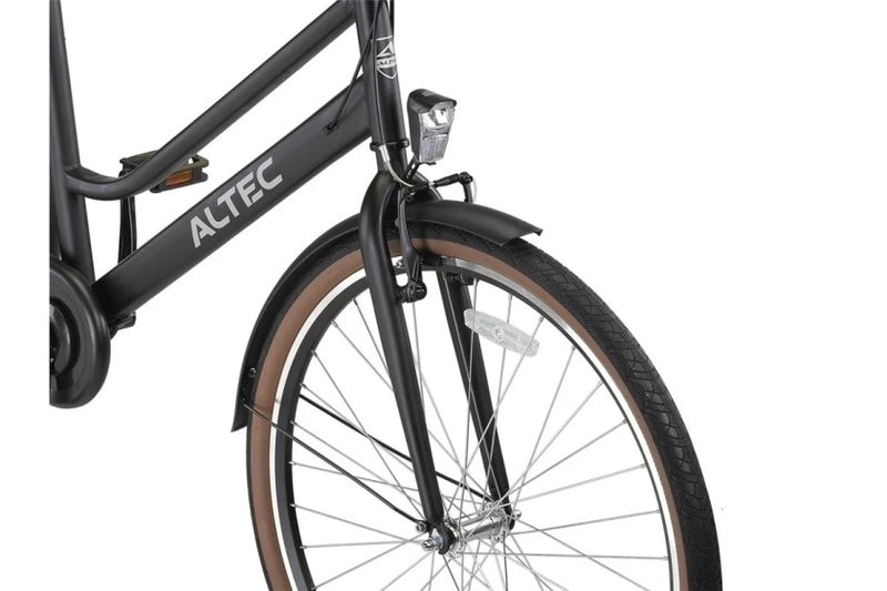 Load image into Gallery viewer, Altec manta 28 inch 49 cm dames 3v rollerbrake matzwart
