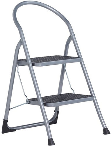 Altrex cromato huishoudtrap 2-treeds silver - 500949
