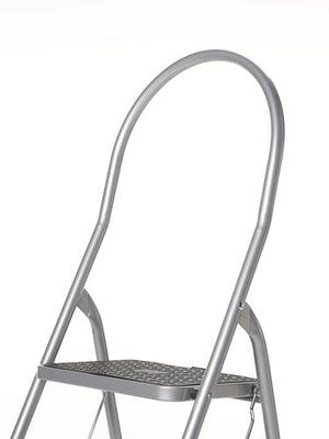 Altrex cromato huishoudtrap 3-treeds met hoge beugel silver - 500951